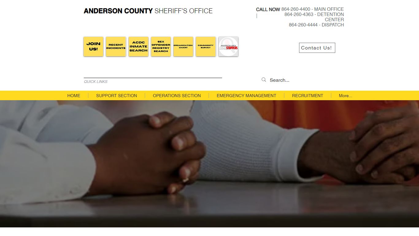 VISITOR INFO | Anderson County Sheriff's Office | South Carolina
